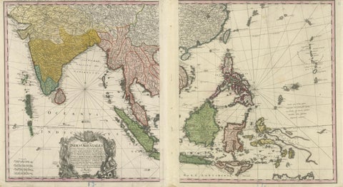 1748 Homann Heirs Double Map of the East Indies and Southeast Asia, view 4