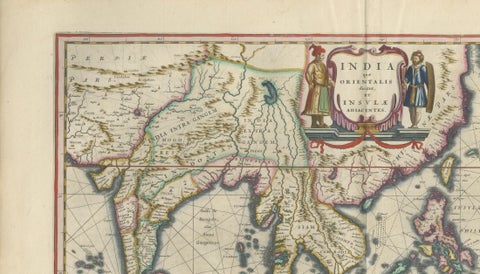Antique Blaeu Maps, Indonesia & Moluccas, VOC Era, c.1642, close-up 4