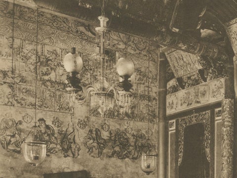 Chinese Temple Interior, Medan, Sumatra, C J Kleingrothe, Dutch East Indies 1910, close-up 5
