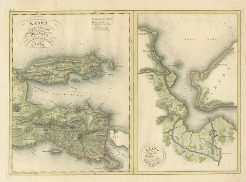 Antique Map of Madura and Surabaya by Van den Bosch, '1818', view 2