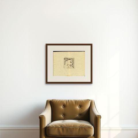 Antique Map of the Roadstead of Bantam by Van der Aa, 1725, shown framed on a wall, true to size