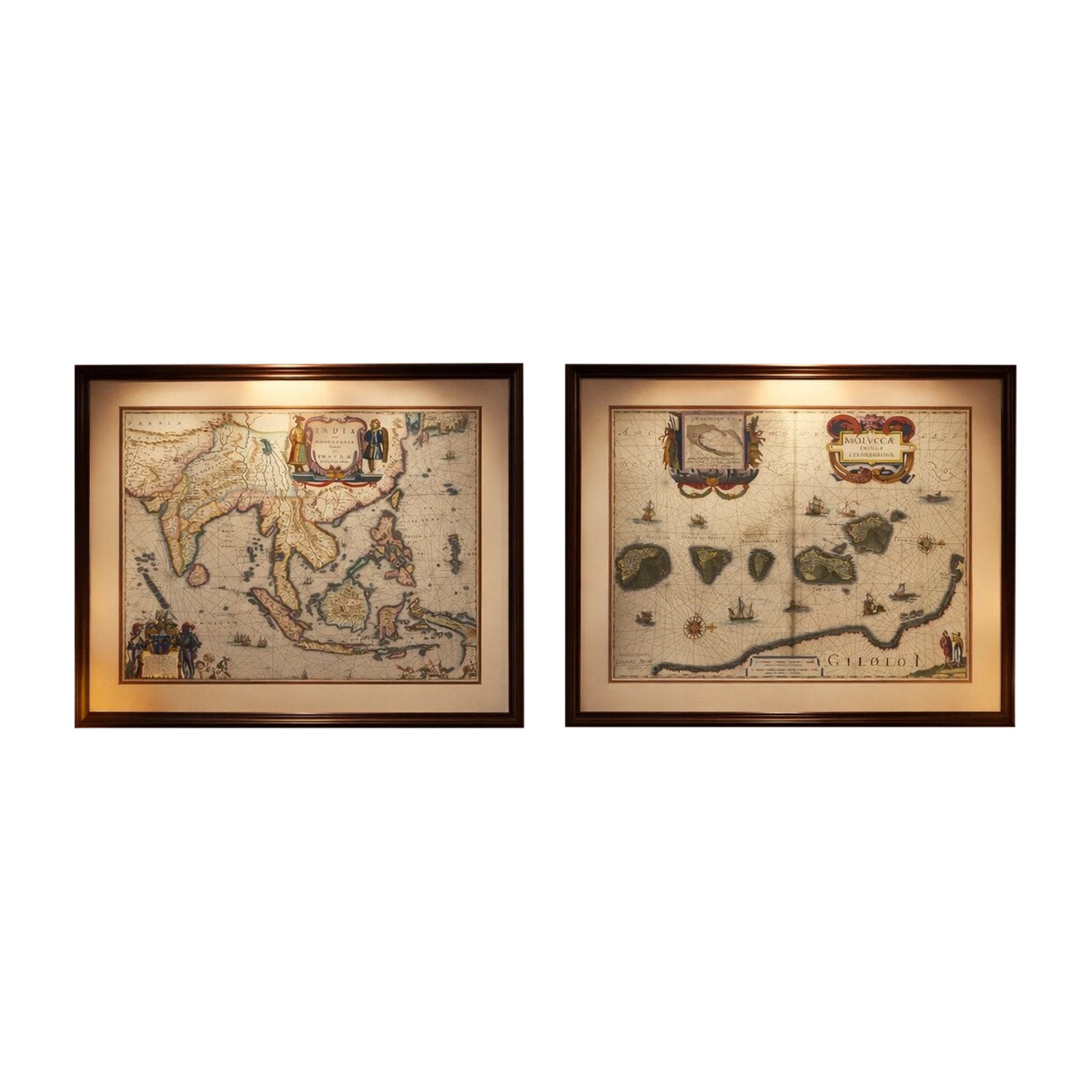 Antique Blaeu Maps, Indonesia & Moluccas, VOC Era, c.1642