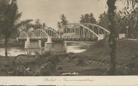 Stabat Government Bridge & Forest Road, Kleingrothe Photogravure c.1900, close-up 2