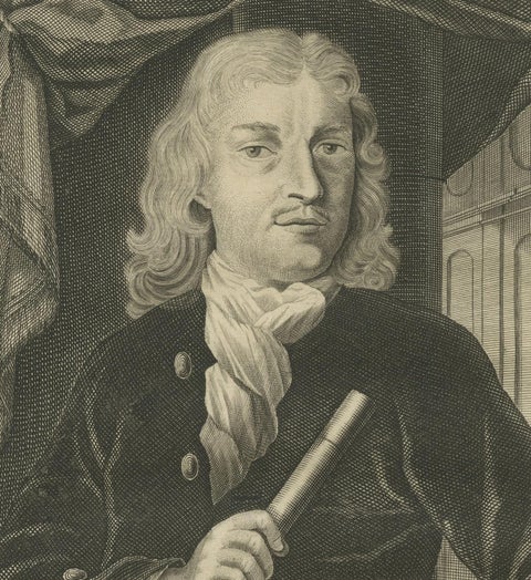 Ioan Van Hoorn: Esteemed Governor-General of the VOC, Dutch East Indies, 1724, close-up 1