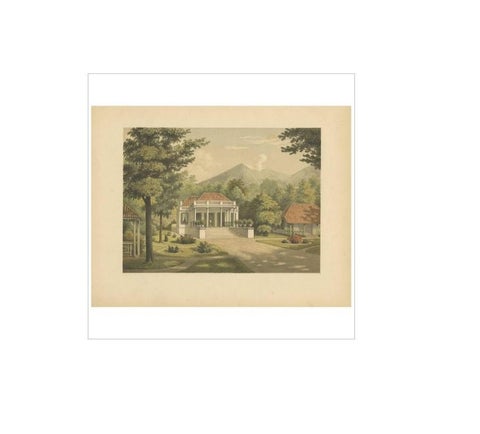 Antique Print of a House on Java by M.T.H. Perelaer, 1888, view 4