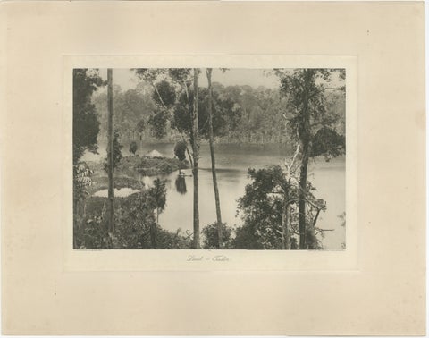 Laut Tador Lake, Sumatra, Antique Kleingrothe Photogravure c.1900