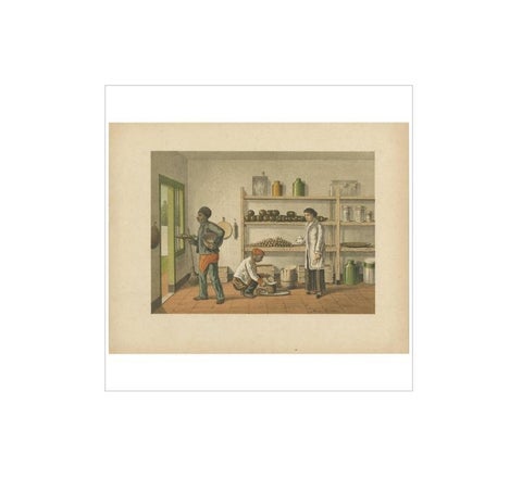 Antique Print of a Kitchen Storage in Batavia by M.T.H. Perelaer, 1888, view 4
