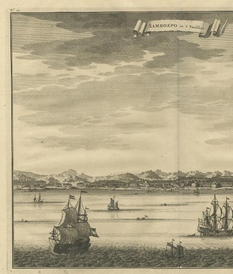 Antique Print of Samboepo by Valentijn, 1726, view 3