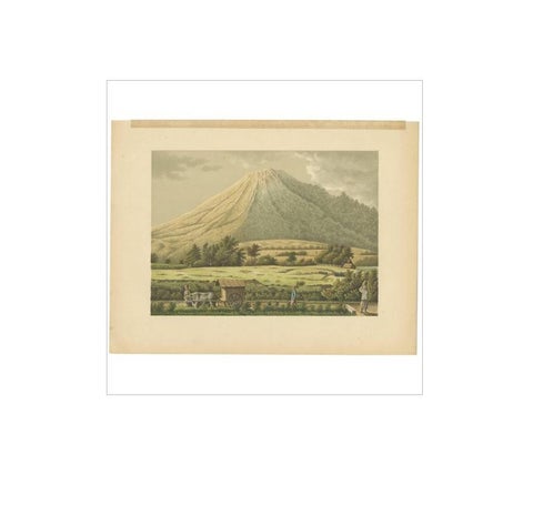 Antique Print of Mount Merapi by M.T.H. Perelaer, 1888, view 4