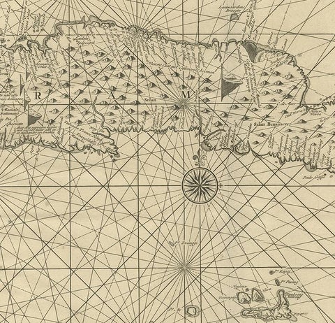 Antique Map of Ambon and Surroundings by Valentijn '1726', view 3