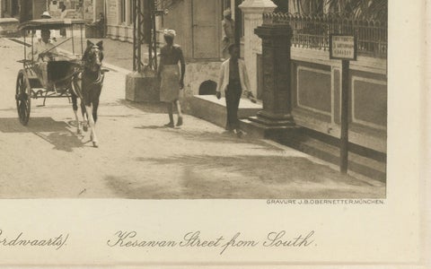 Kesawan Street, Medan, Rare c.1910 Photograph by C.J. Kleingrothe, Indonesia, close-up 4