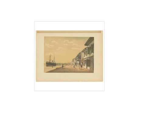 Antique Print of a Steamship at Tanjung Burung by M.T.H. Perelaer, 1888, view 4
