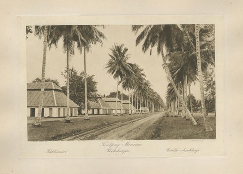 Coolie Dwellings, Tandjong-Morawa, Sumatra, Indonesia (Kleingrothe, c.1900), close-up 1