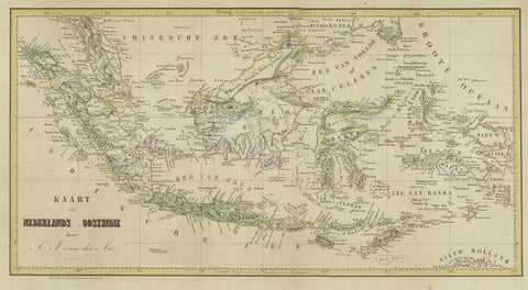 Antique Map of the East Indies by Van der Aa '1849', view 2