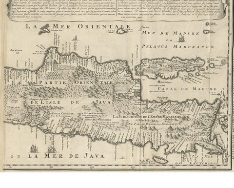 Antique Map of Java 'Indonesia' by Chatelain, 1719, view 4