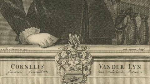 Governor-General Vander Lyn of the Dutch East Indies, Patron of Exploration 1724, close-up 2