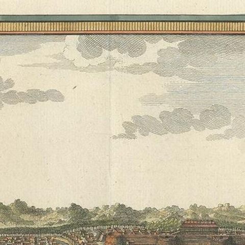 Antique Print of Samboupo ‘Sulawesi, Indonesia’ by J. van Schley, 1750, close-up 1