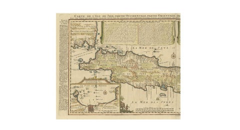 Antique French Map of Java, Indonesia by Chatelain, '1719', view 3