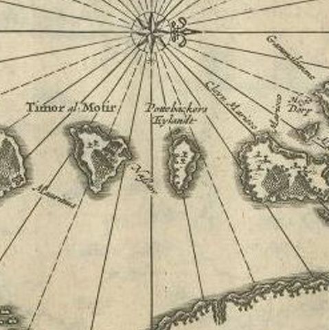 Antique Map of the Maluku Islands by Van der Aa, 1714, close-up 2