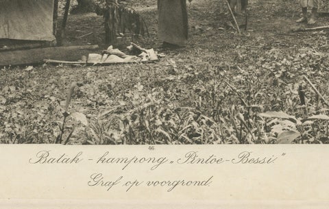 Batak Village Pintoe-Bessi, Tomb, Kleingrothe Photo, Dutch East Indies c1910, close-up 3