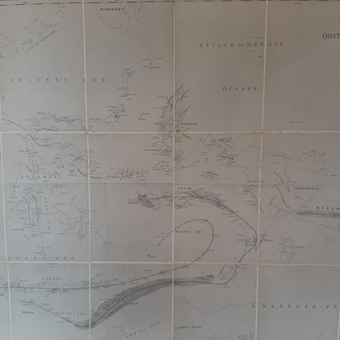 Large Antique Map of the East Indies by Brouwer, 1917, view 2