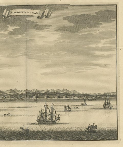 Antique Print of Samboepo by Valentijn, 1726, view 4