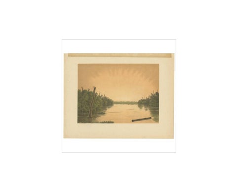 Antique Print of the Paminger Lakes 'Borneo' by M.T.H. Perelaer, 1888, view 3