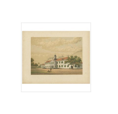 Antique Print of a Building in Batavia 'Indonesia' by M.T.H. Perelaer, 1888, view 4