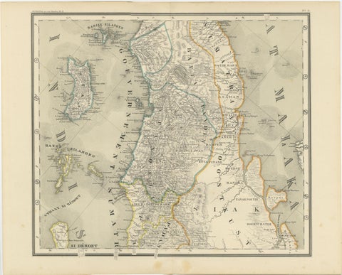 An Impressive Four-Sheet Map Set of Sumatra from the Dutch East Indies, 1884, view 3