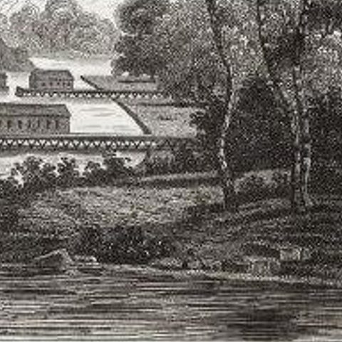 Antique Print of Dory Harbour, New Guinea, 1836, close-up 1