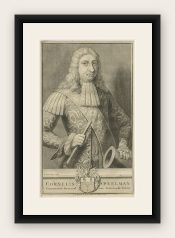 Cornelis Speelman: Commanding Governor-General of the VOC, Dutch East Indies, shown framed