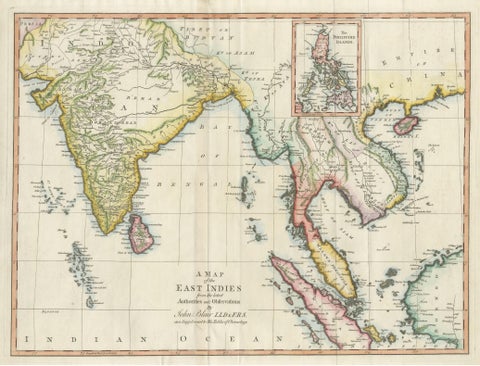 Antique Map of the East Indies by T. Kitchin, Engraved, Circa 1779, view 3