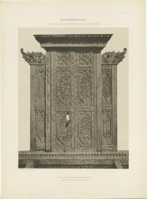 Twelve Prints of Ethnographic Items of Batavia Published by J.W. Teillers '1910', view 3