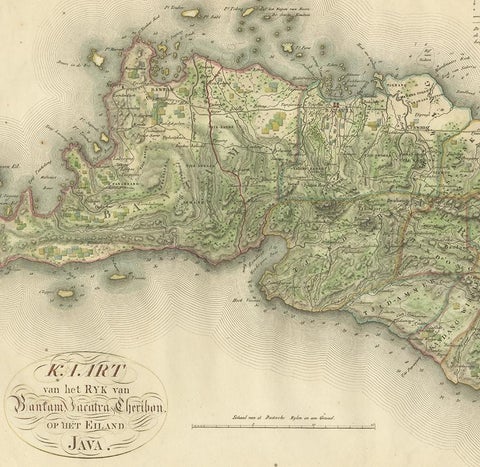 Antique Map of Bantam, Jakarta and Cirebon by Van den Bosch '1818', view 4