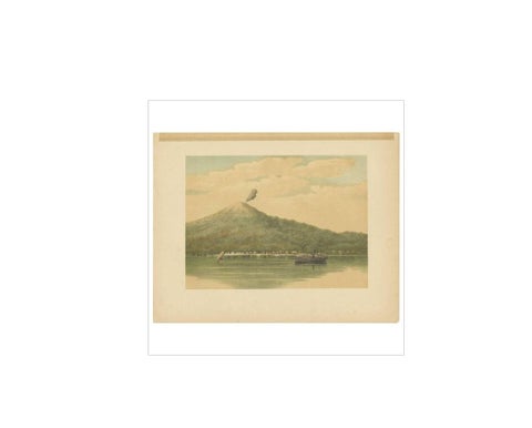 Antique Print of the Volcano of Ternate by M.T.H. Perelaer, 1888, view 2