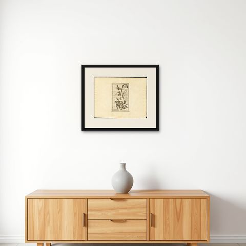 Antique Map of the Maluku Islands by Van der Aa, 1725, shown framed on a wall, true to size
