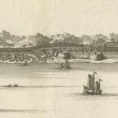 Antique Print of Samboupo, Celebes or Sulawesi in Indonesia, circa 1750, close-up 2
