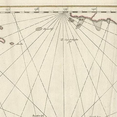 Antique Map of Java by Janssonius, circa 1650, close-up 1