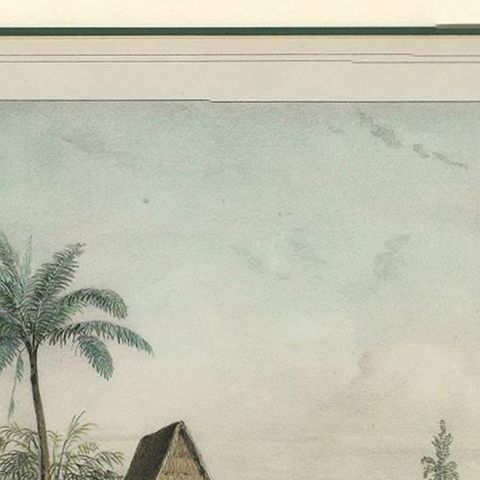 Antique Print of Koepang 'Timor, Indonesia' by C.W.M. Van De Velde, 1844, close-up 1