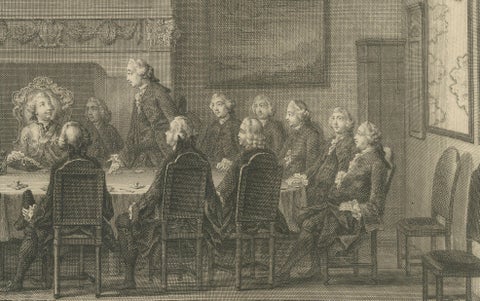 Meeting of the VOC Directors with Prince William V, Amsterdam 1768, close-up 6