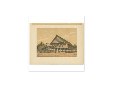 Antique Print of a House in Makassar by M.T.H. Perelaer, 1888, view 4