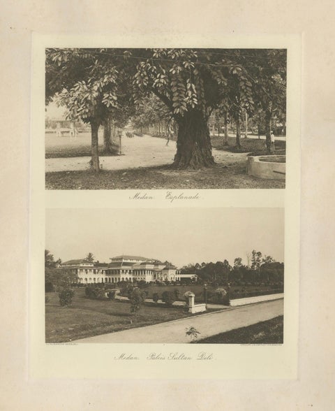 Sultan of Deli Palace and Esplanade, Medan, Sumatra, Dutch East Indies, c1910, close-up 5