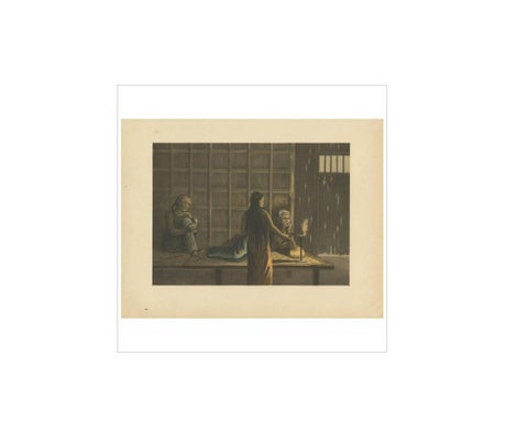 Antique Print of an Opium Den 'Java' by M.T.H. Perelaer, 1888, view 3