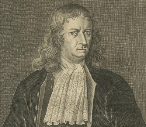 Engraving of Distinguished Governor-General of the VOC Christoffel van Swol 1724, close-up 1