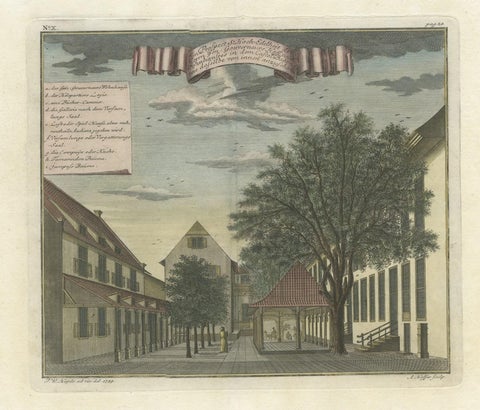 Rare Print of the Governor-General's Residence in Batavia 'Jakarta', Indonesia, close-up 1