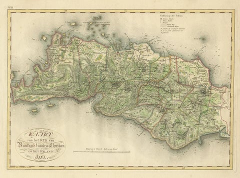 Antique Map of Bantam, Jakarta and Cirebon by Van den Bosch '1818', view 2