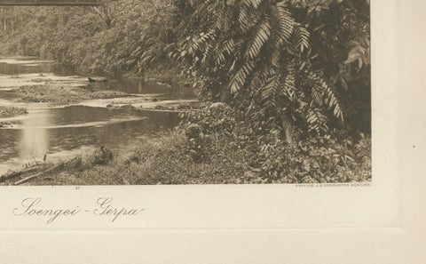 Soengei Serpa, Sumatra, Antique Photogravure by C.J. Kleingrothe, c.1900, close-up 3