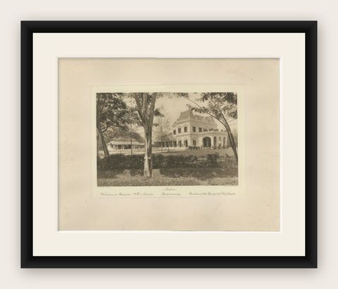 Medan Resident’s Palace, East Coast of Sumatra, Kleingrothe Photogravure c.1900, shown framed