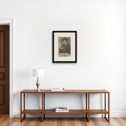 Carel Reyniersz: Esteemed Governor-General of the VOC, Dutch East Indies, 1724, shown framed on a wall, true to size