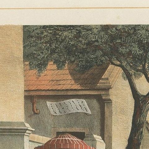 Antique Print of Javanese Children Selling Candy by Van Pers 'circa 1850', close-up 1